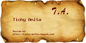 Tichy Anita névjegykártya