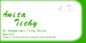 anita tichy business card